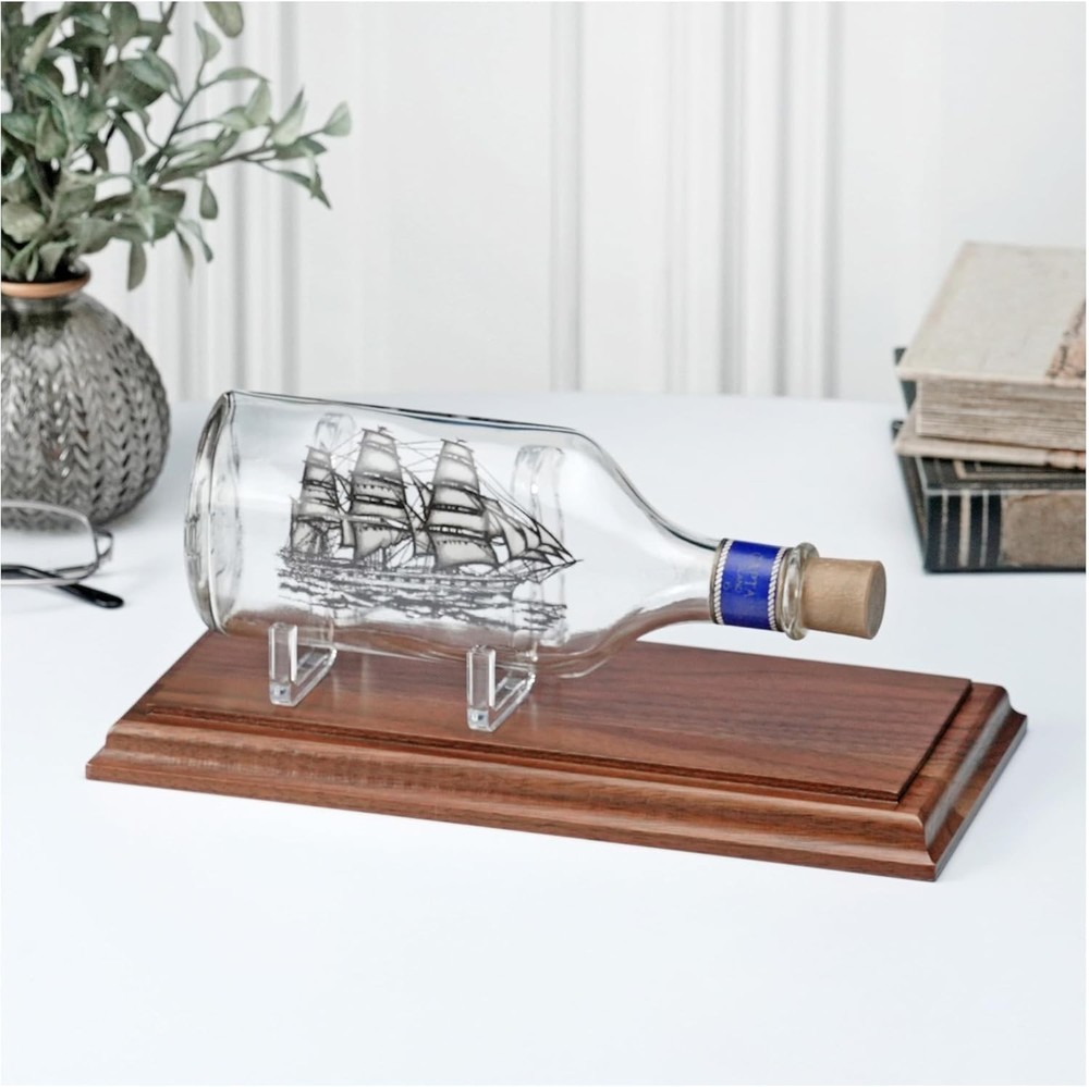 Solid Walnut Rectangular Wood Display Base with Ogee Edge, 9.75" W x 4.5" D x...