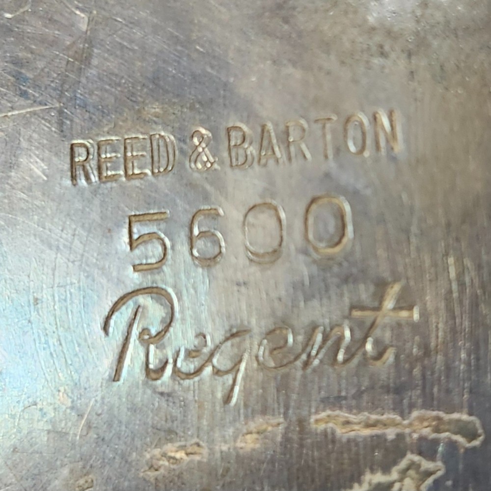 Reed Barton Regent 5600 Silverplate Teapot Benedict EPNS Sugar Cream Bowl 3pc