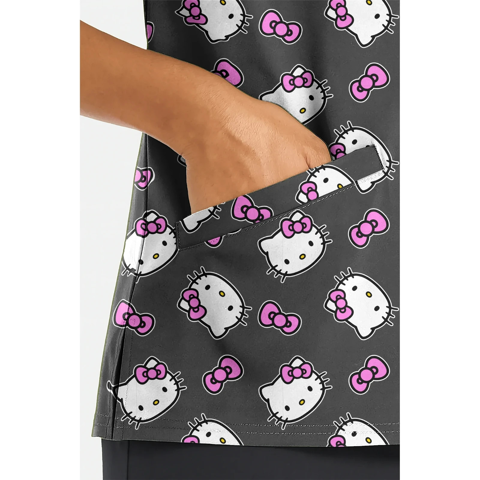 HELLO KITTY GRAPHIC SCRUB TOP ASST SIZES BRAND NEW