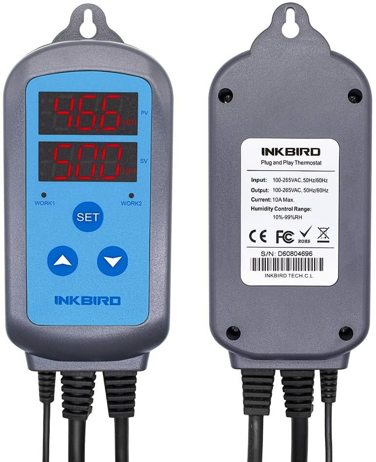 INKBIRD Digital Thermostat Humidity Controller Temperature Switch Heating Cooler