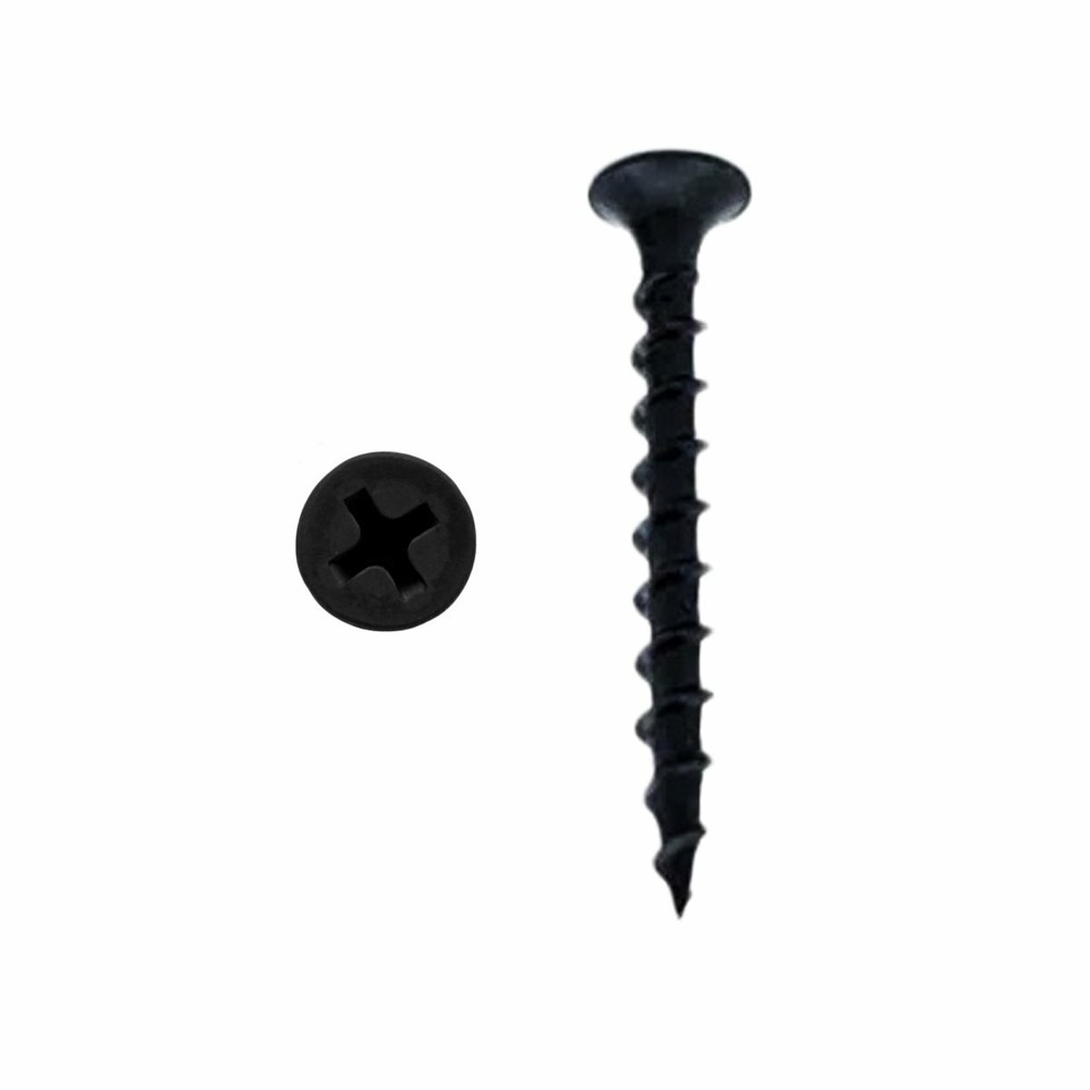 Black Philips Bugle-Head Coarse Thread Sharp Point Drywall Screw 1-1/2" (100/pk)