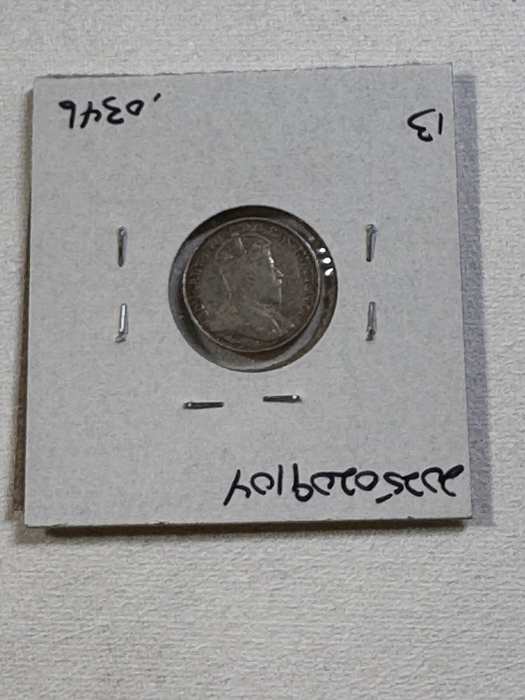 1904 Canada 5 Cents Silver Coin Cleaned