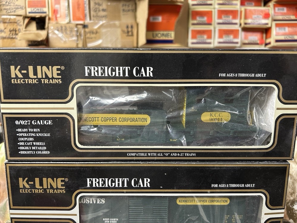 K-Line Kennecott Copper Set W/Boxes C-8 See Description