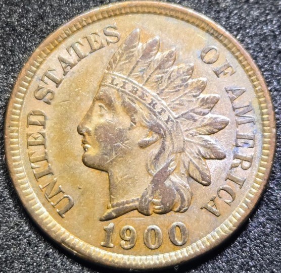 1900 Indian Head Cent - Mid Grade, Better Date, BN