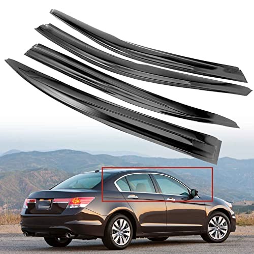 4-Pack Window Visor Rain Guard Vent Shade Deflectors Replacement for 2008-2012