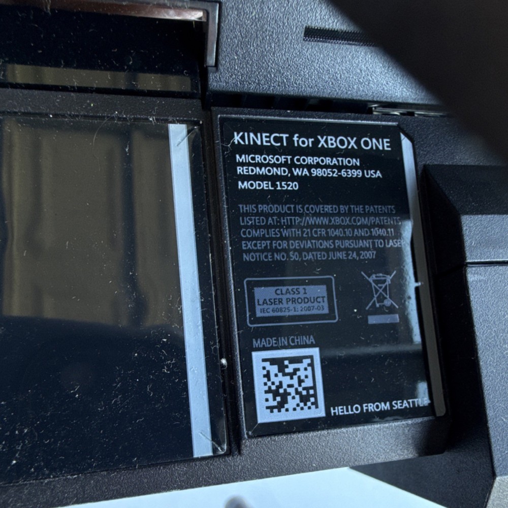 Microsoft Kinect Motion Camera Model 1520 Black for Xbox One Console