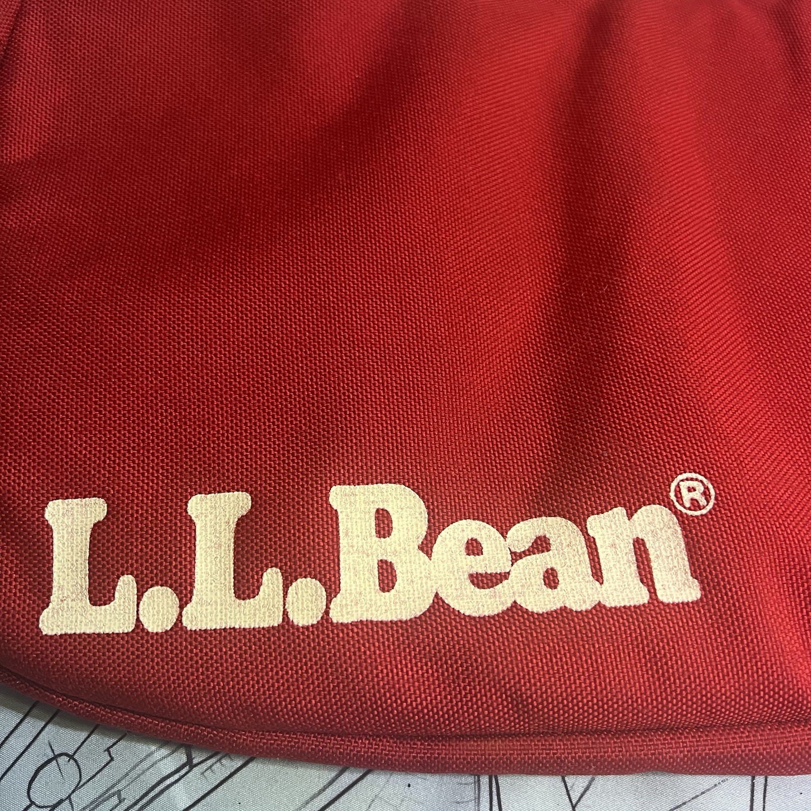 L.L.Bean Vintage Cycling Saddle Bag Made In USA Red