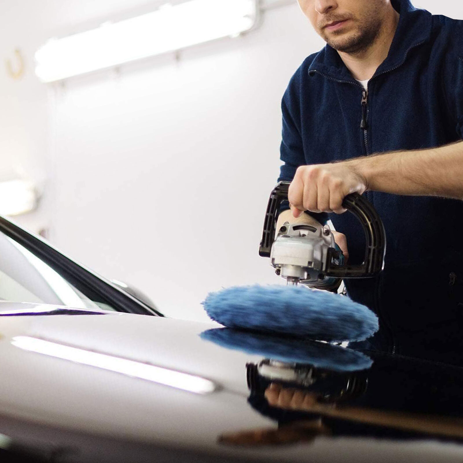 10Pcs 10 Inch Polishing Pads Waxing Foam Buffing Kit for Car Glass Polisher Tool