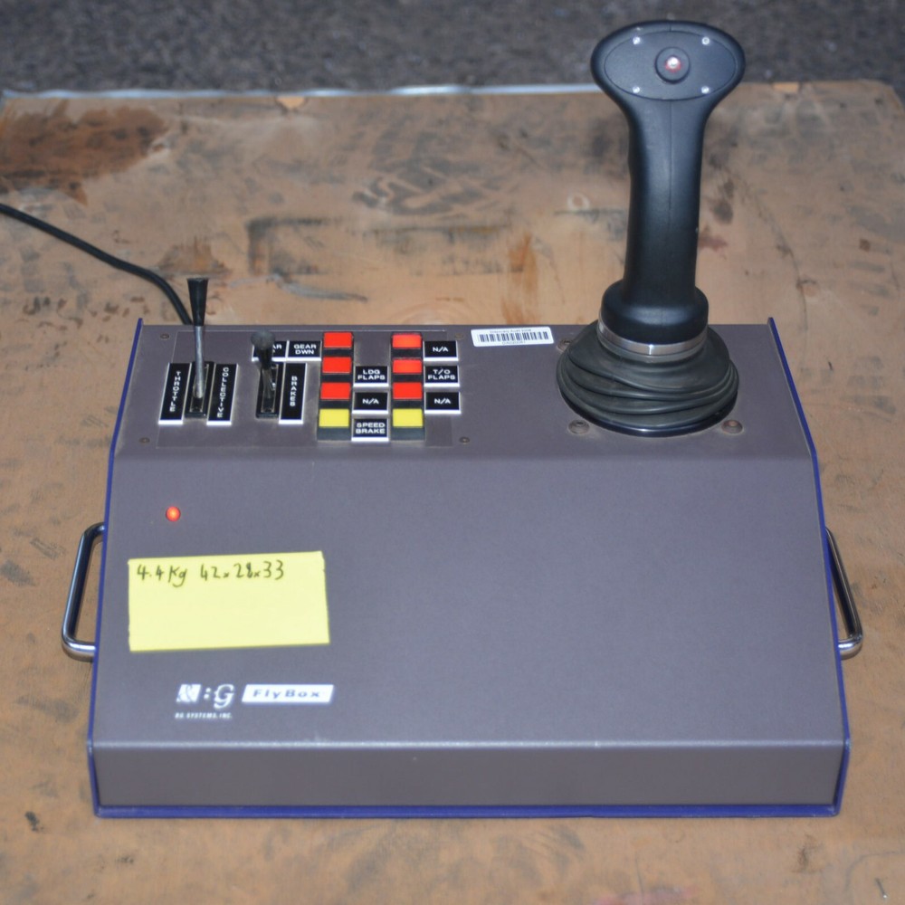 BG Systems FlyBox LV824 Joystick Mouse Controller Box Flight Simulator RS-232