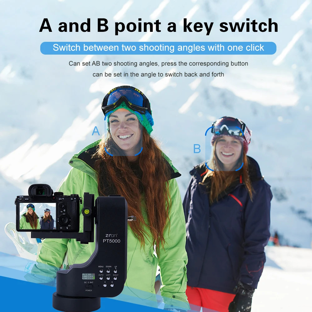 ZIFON PT5000 360 Auto Motorized Rotating Panoramic Head Stabilizer Camera DSLR