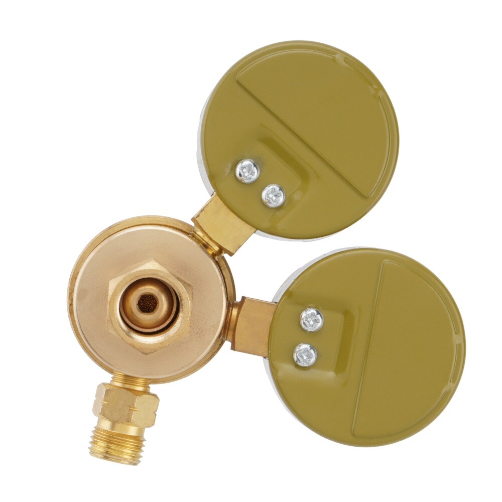 Oxygen Acetylene Gas Regulator Set Welding Cutting Torch Dual Gauge Solid Brass