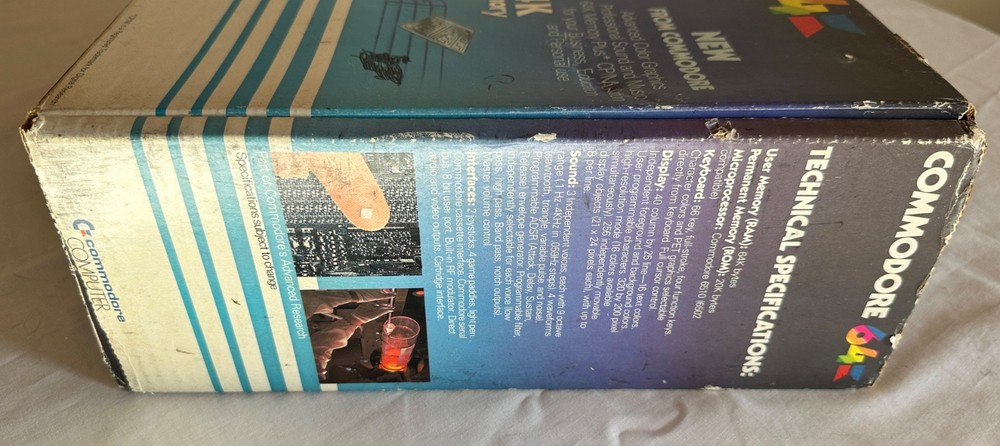 Commodore 64 Personal Computer W/ Original Box - POWERS ON