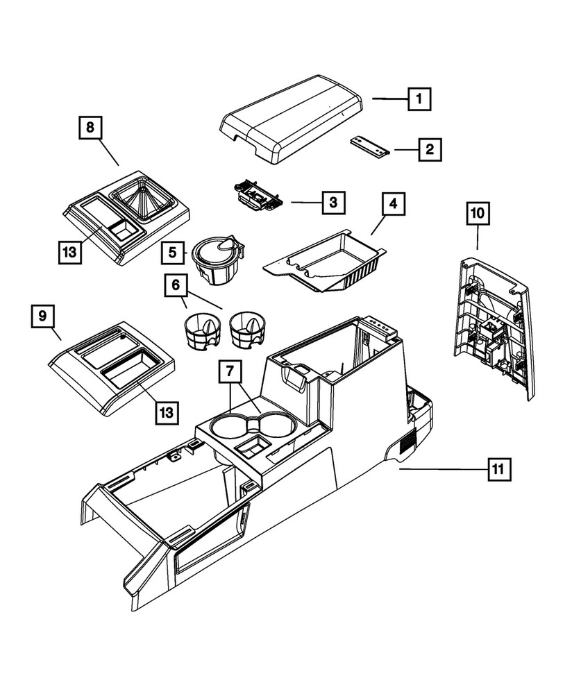Genuine Mopar Console Prndl Bezel 1TK331AAAA