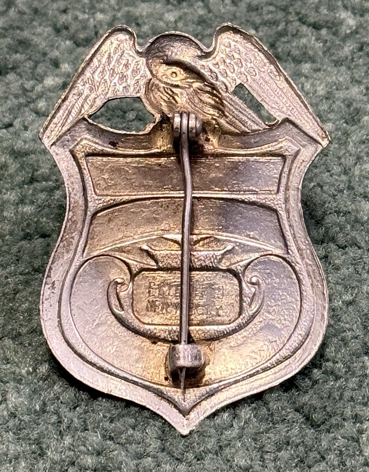 Original WWII Era 1946 US Navy Shore Patrol Badge Grouping W Dog Tag & ID Cards