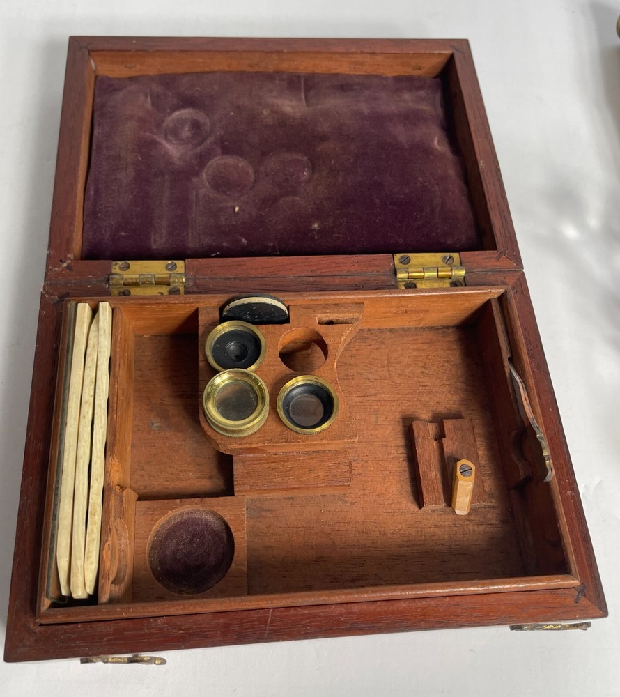 Unsigned Gould/Cary Type compound and simple microscope