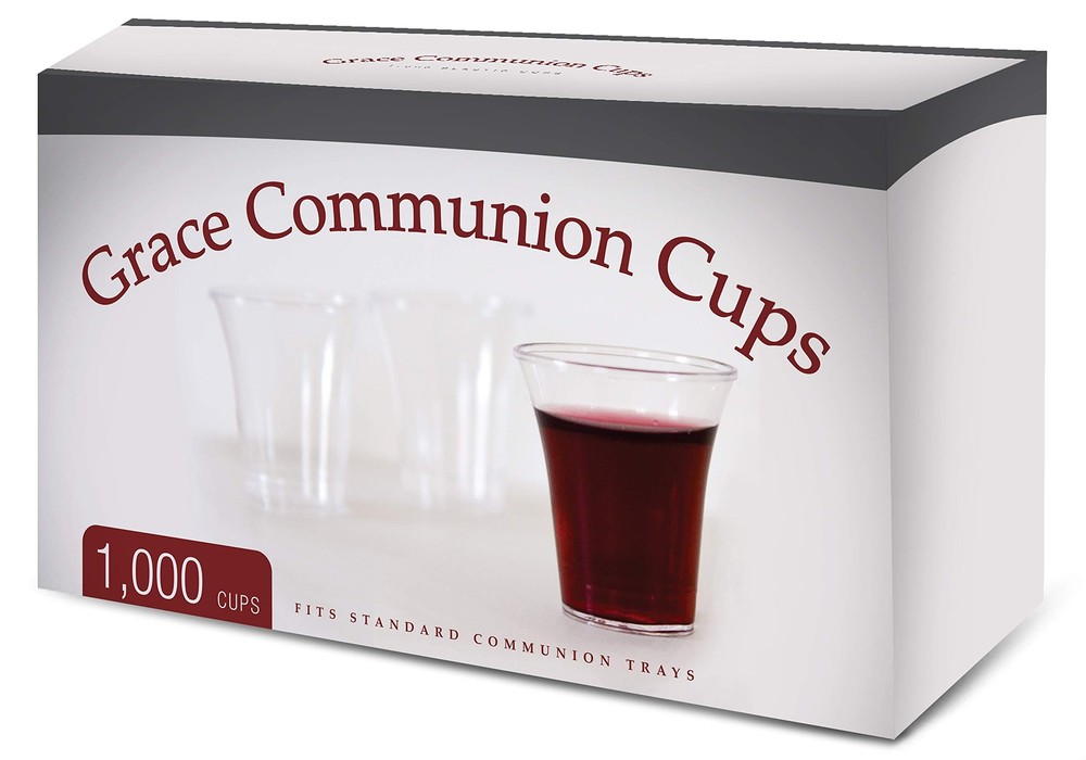 Grace Communion Cups 1000 Count Disposable Clear Plastic Fits Standard Trays