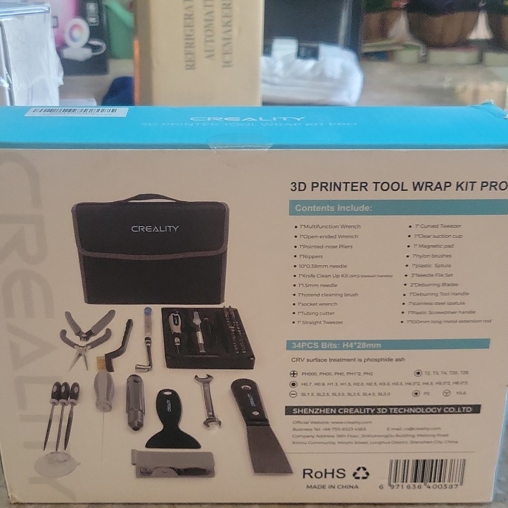 Creality 3D Printer Tool Wrap Kit Pro 34PCS Accessory Set with Case