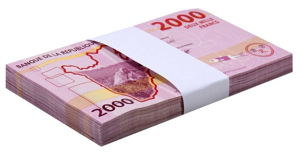Burundi 2000 Francs, 2018, P-52a.2, UNC X 100 PCS Bundle Pack