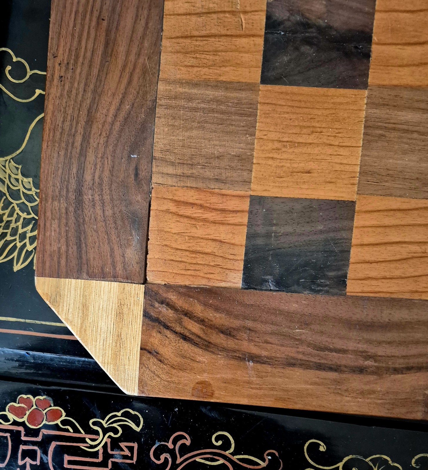 Ornate Carved Box Wood Ebony Chess Set 4" King 18" Board 1.75" Squares Box Case!