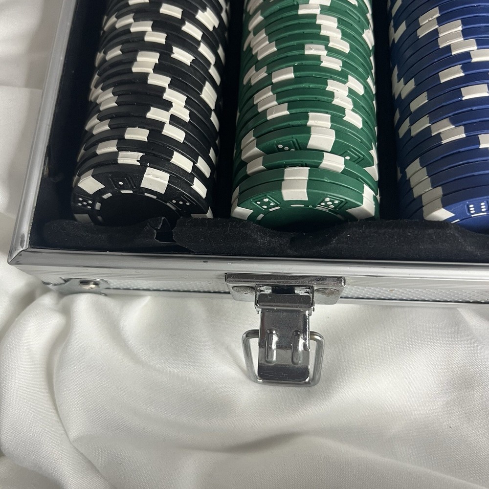 Poker Set with Metal Case