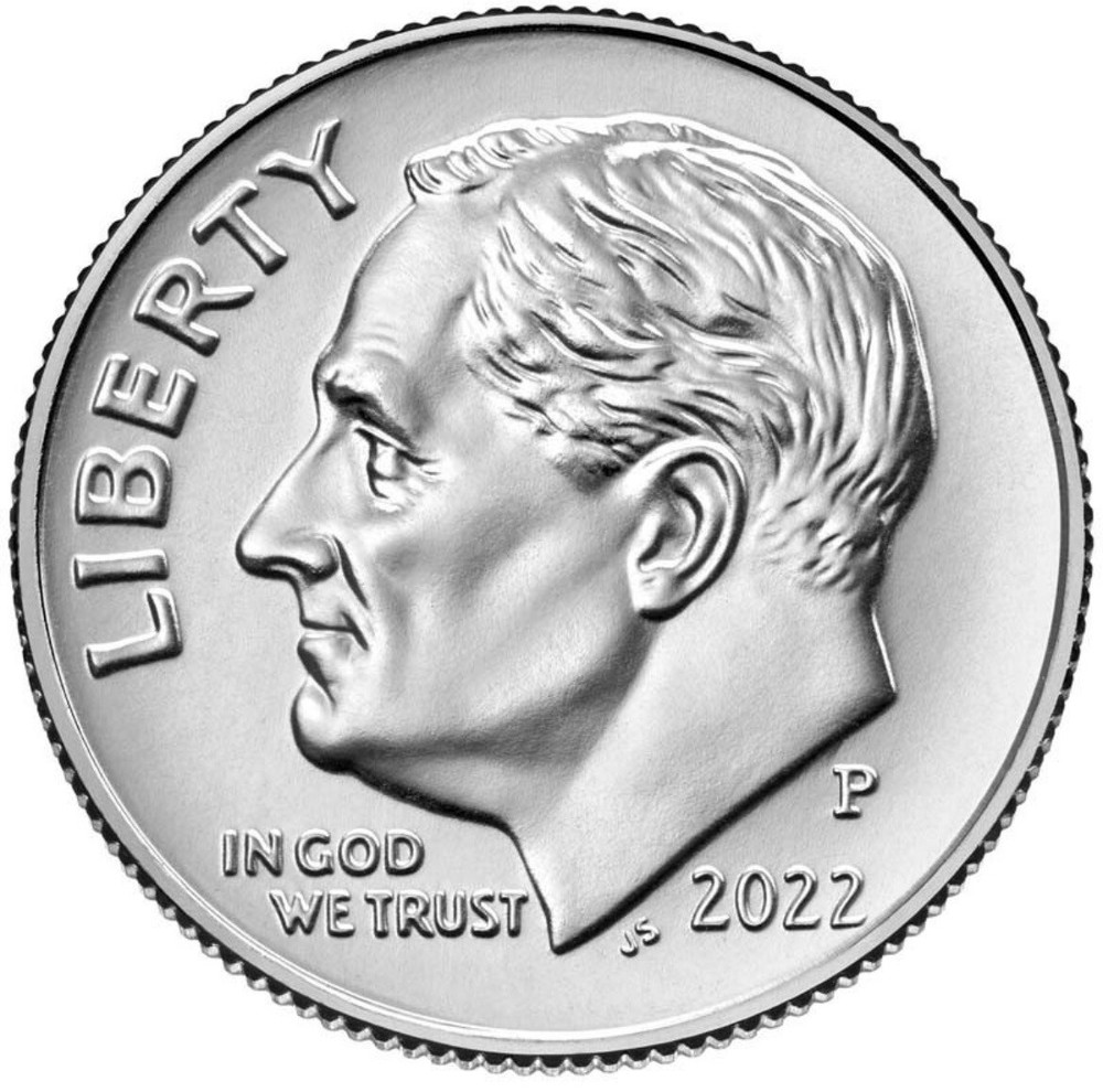 2022 P Rooselvet Dime Uncirculated
