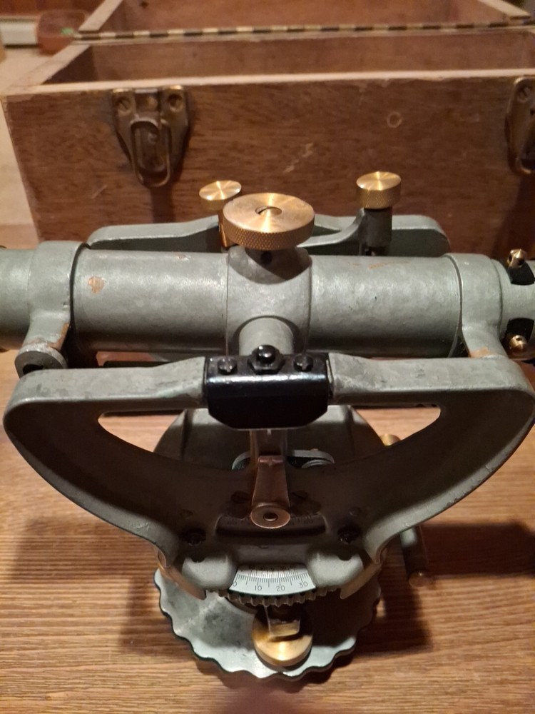 K&E / Keuffel & Esser Transit Surveyor Scope w/ Case