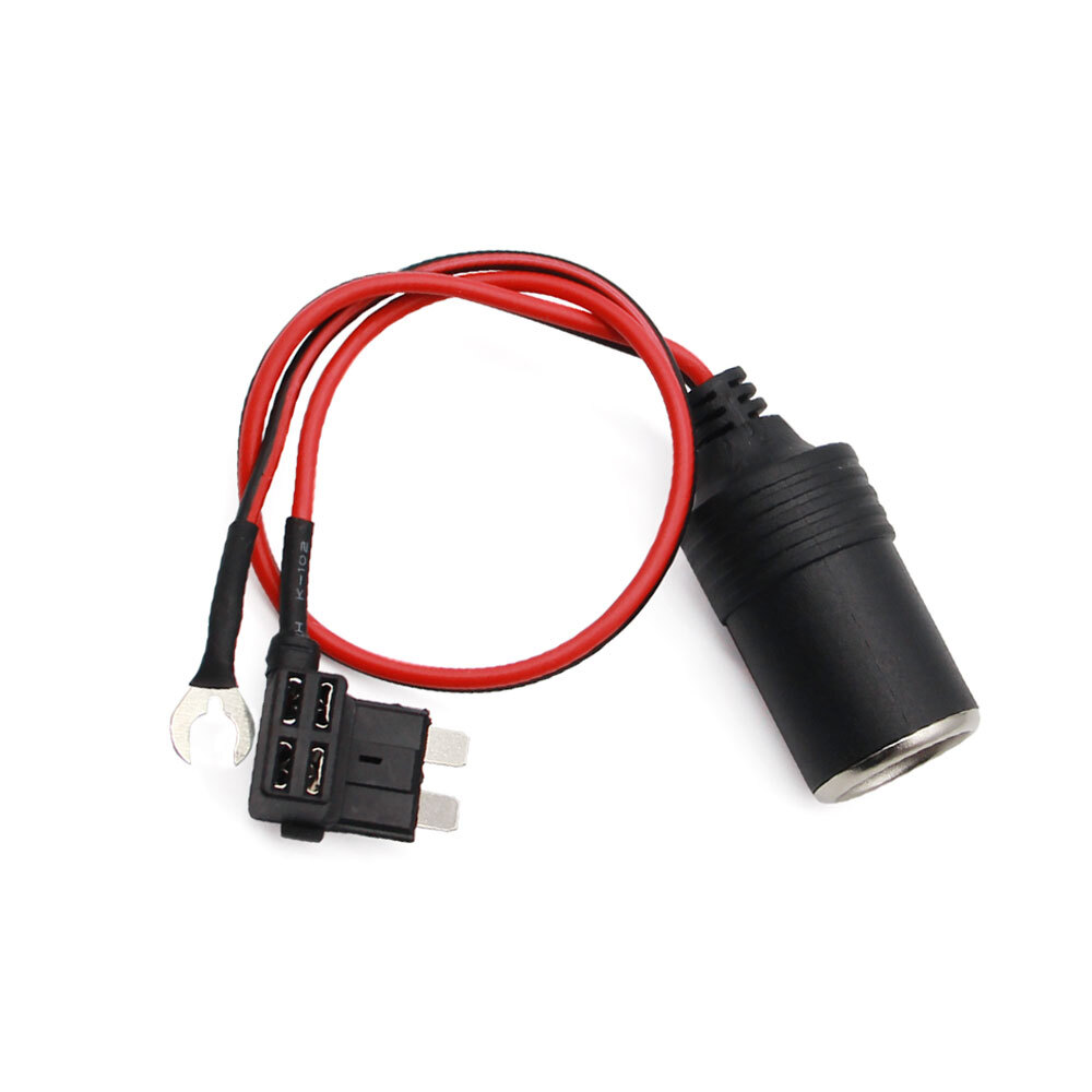 Cigarette Lighter Seat Power Connect Fuse Storage Battery Adapter Socket Plug-