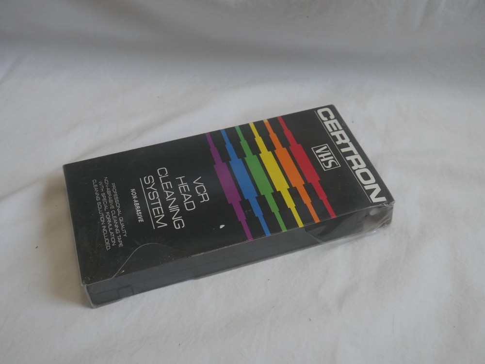 Certron VHS VCR Head Cleaning System New damaged packaging (2C1)