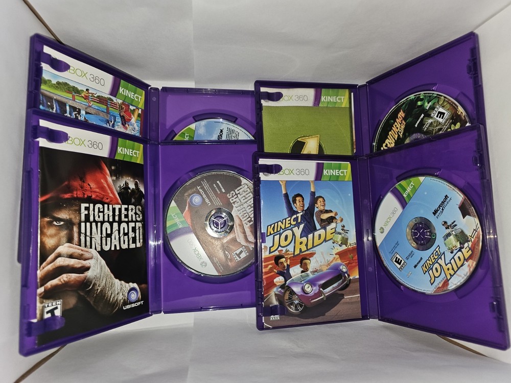 Microsoft Kinect Sensor for XBox 360- Game Bundle, All Tested And Complete