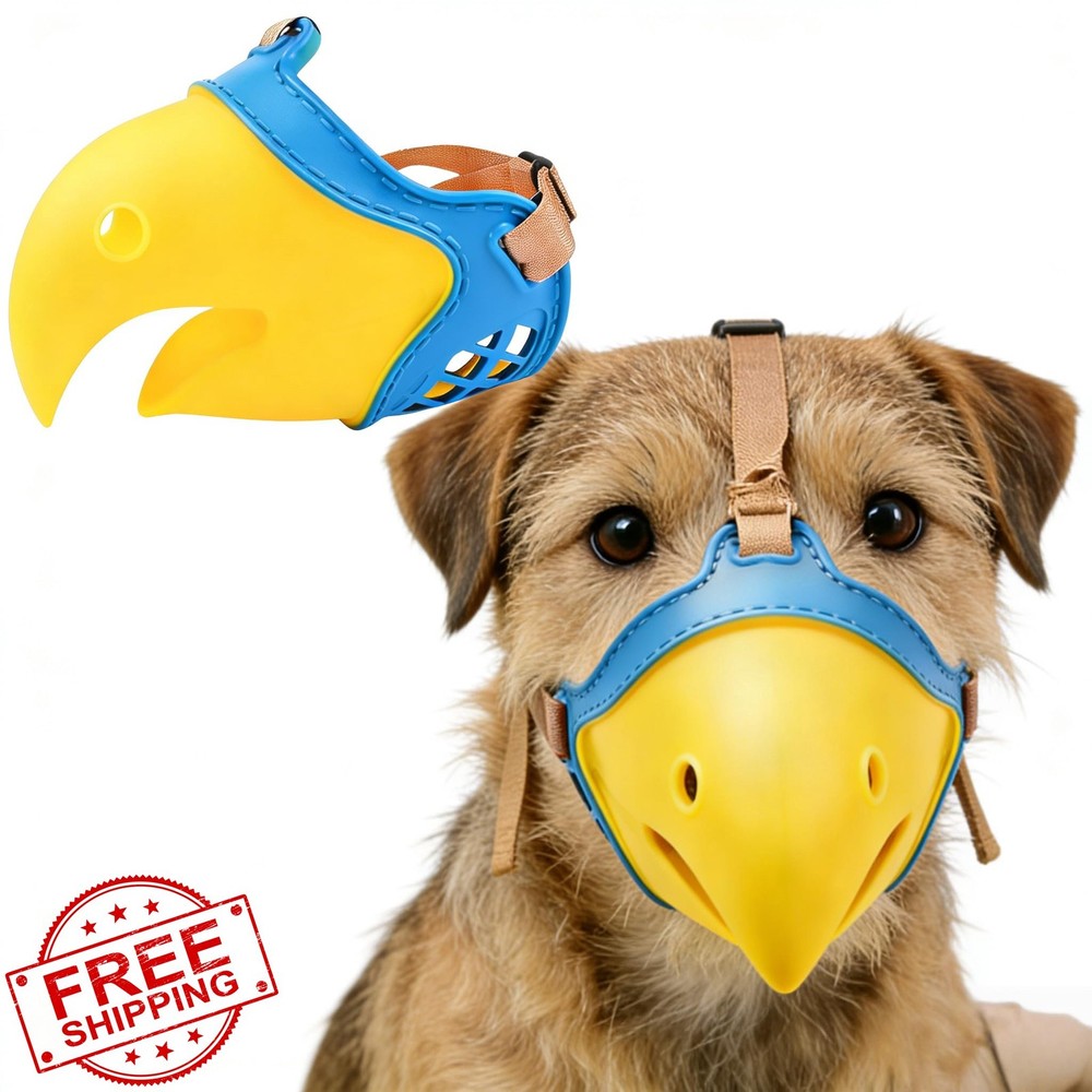 Dog Muzzle for Small Dogs Bite Proof Soft TPR Adjustable