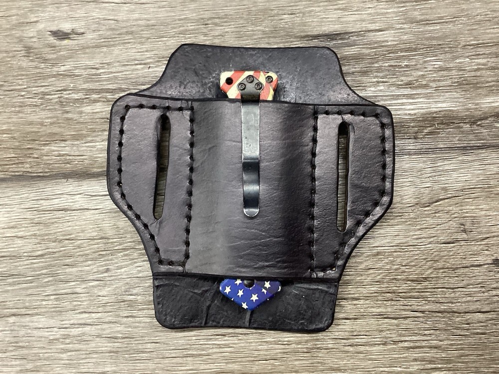 Leather Folding Clip Knife Sheath (Sheath Only)