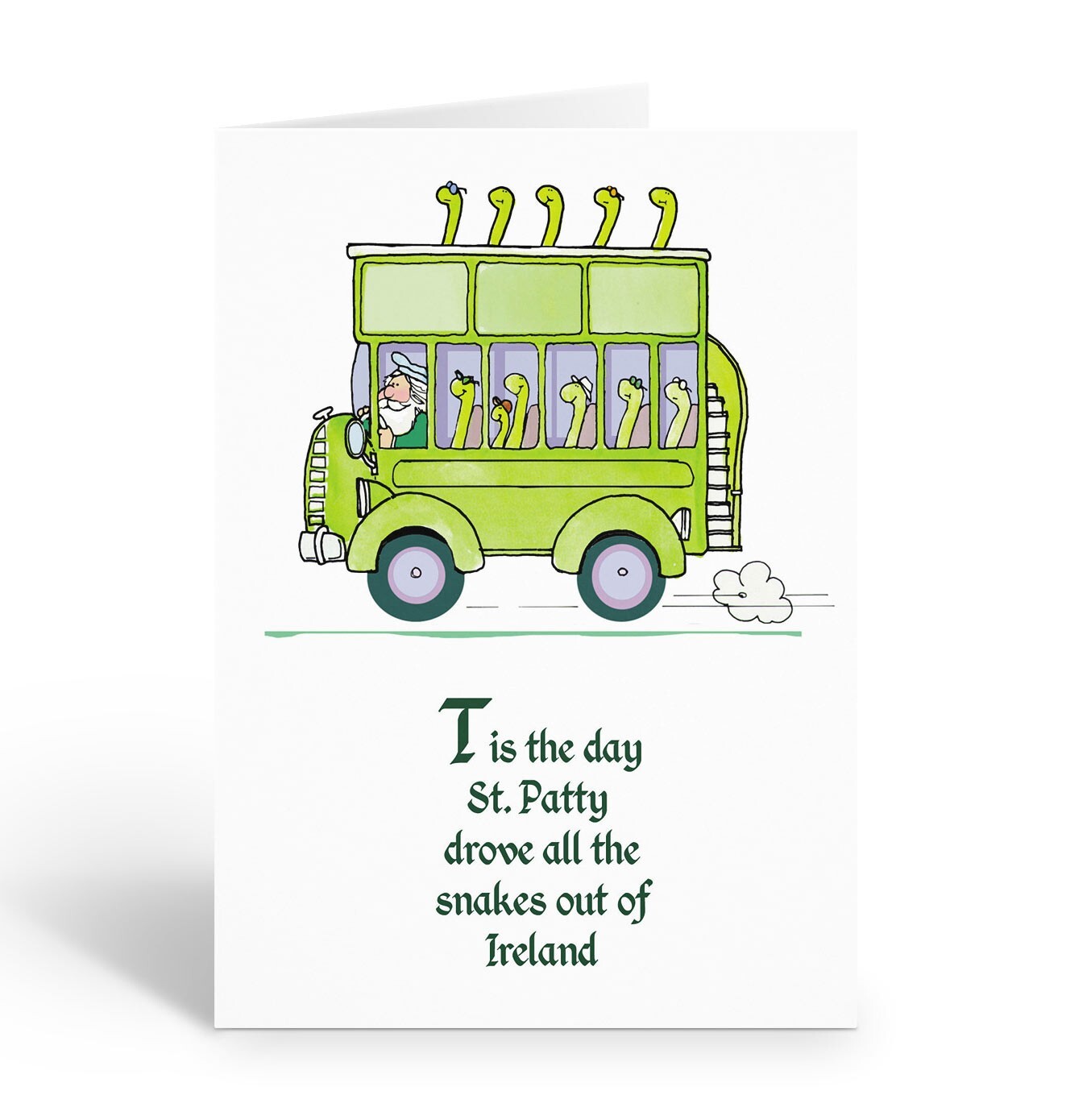 Assorted St. Patrick’s Day Cards - 12 Boxed Funny Cards and Envelopes - 18060