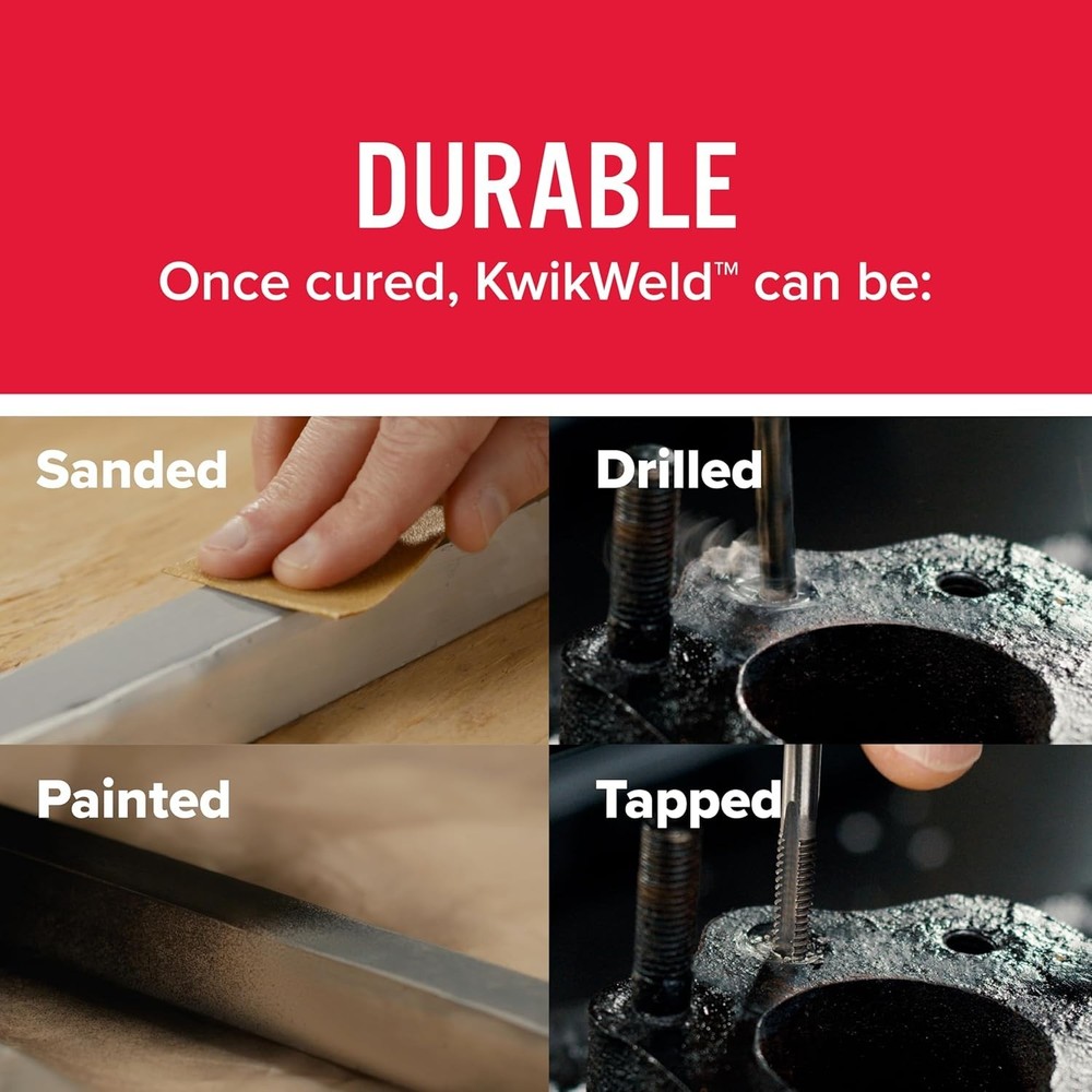 High Strength KwikWeld Epoxy—2 Pack, Water-Resistant for All Surface Repairs