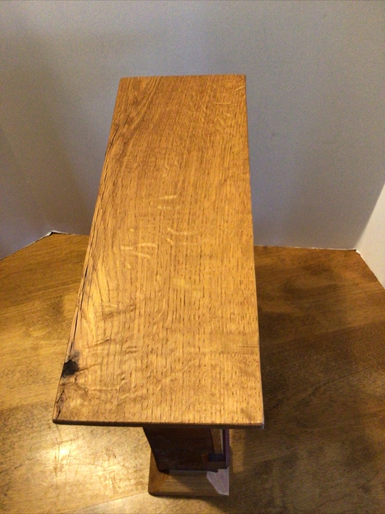 Beautiful Handcrafted Wood Pendulum Shelf Clock Signed