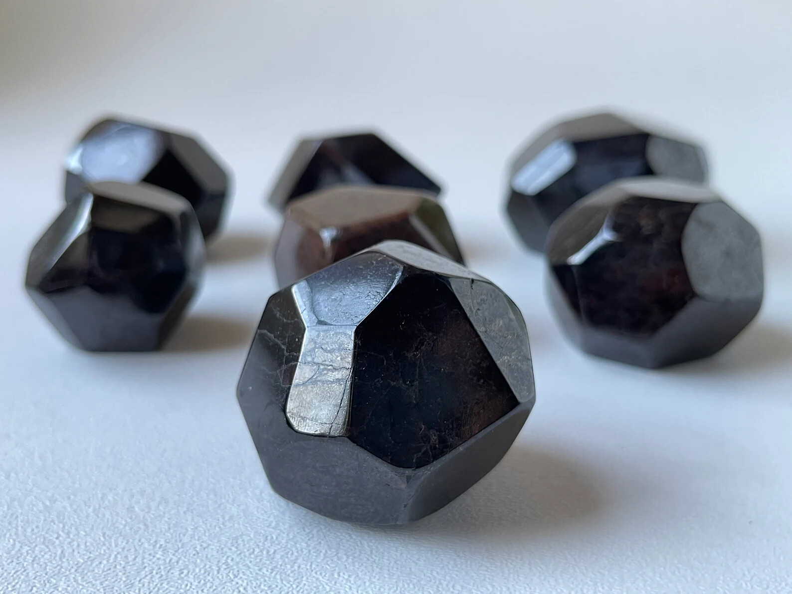 Extra Large Garnet 8 Sides Polished,1.75 to 3" Polished Almandine Garnet Faceted