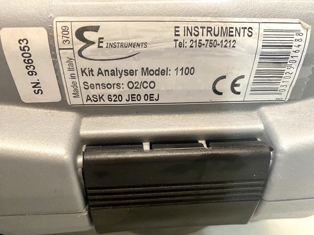 E-Instruments Model 1100 Portable Kit Analyzer O2/CO