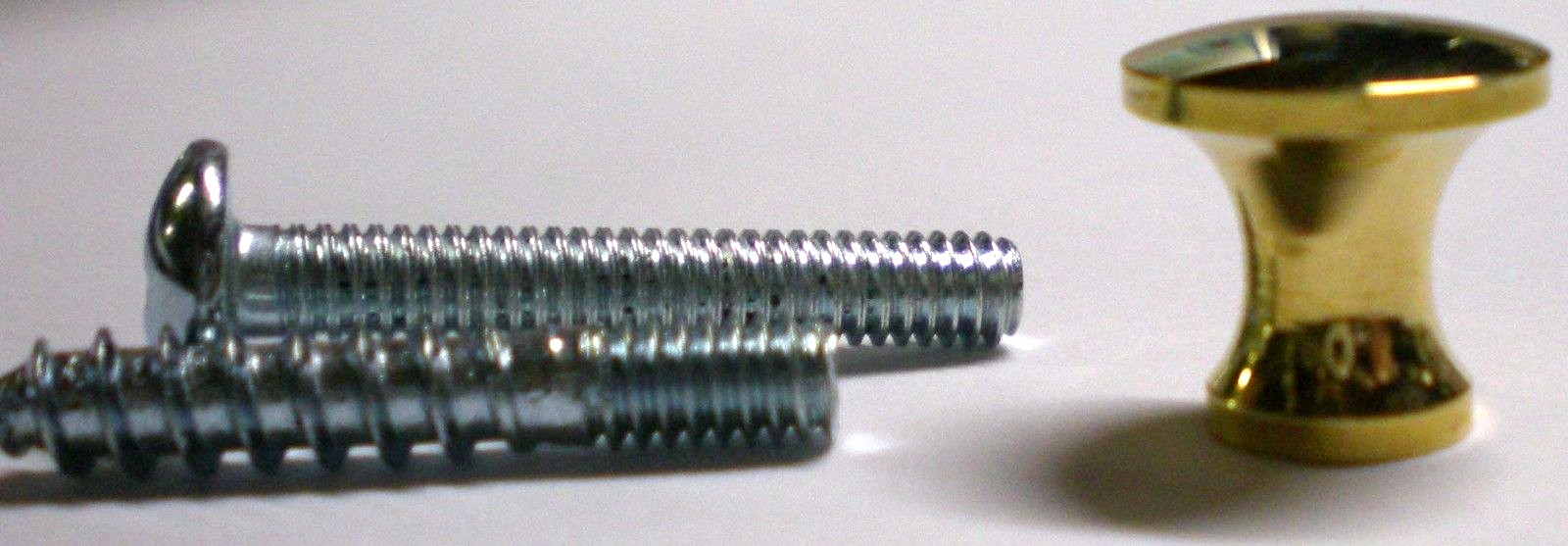 2 Small Solid Brass Knob for drawers/jewelry boxes.1/2 Inch Diameter.