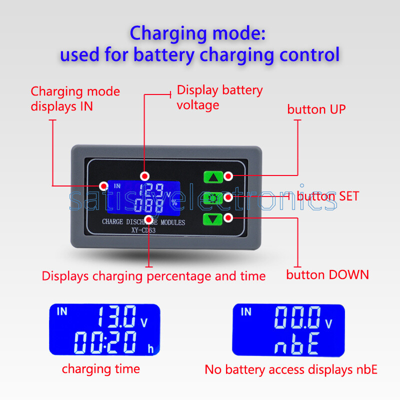 CD63 30A battery charging control module full power-off DC voltage protection
