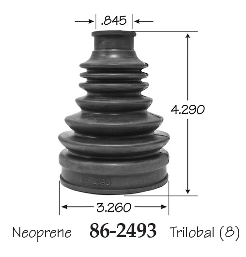 Inner & Outer CV Axle Boot for Ford Focus 2013-2014 A/T