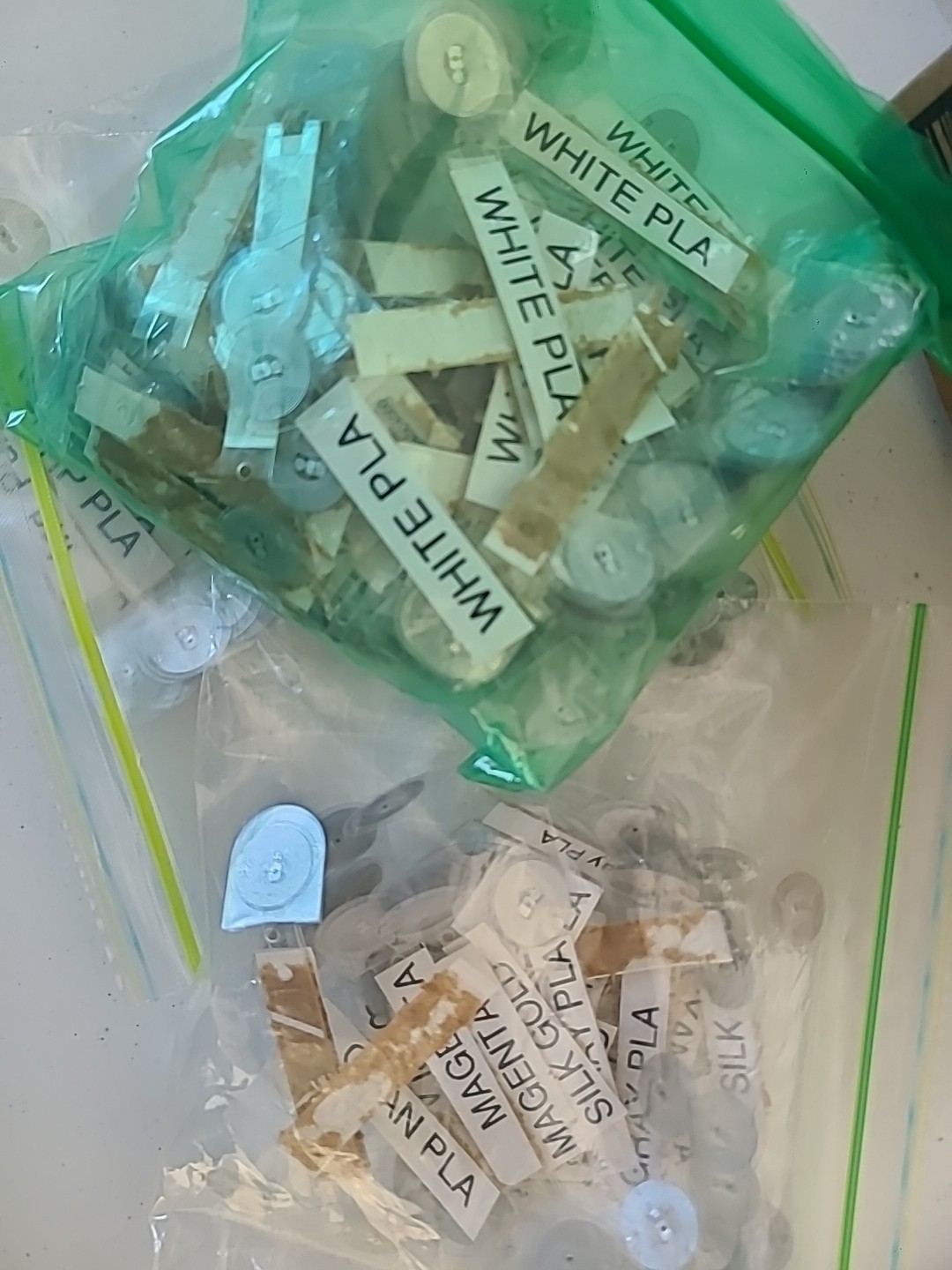 Bambu Lab Reusable Filament Spool PLA RFID NFC Tag ONLY - NO SPOOL White PLA