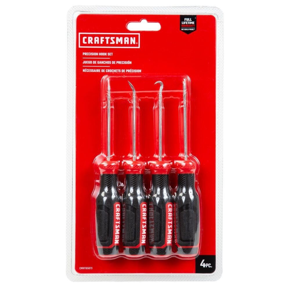 CRAFTSMAN 4 Piece Precision Steel Hook And Pick Set  CMHT65073