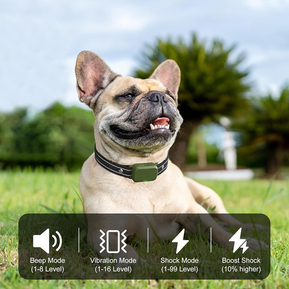 Dog Training Collar 4500FT Remote Rechargeable Waterproof Shock E-Collar PET