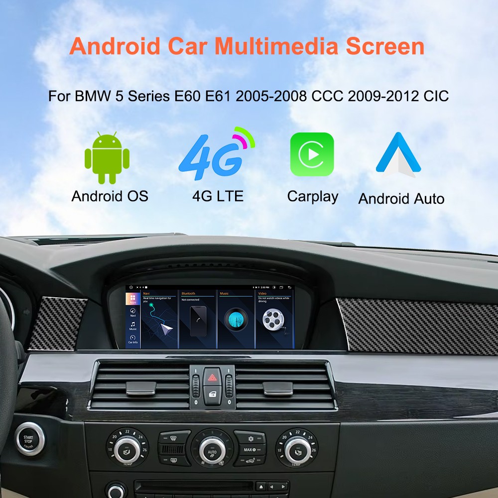 Wireless CarPlay Android Auto Touchscreen For BMW E90 E91 E92 E93 E60 E61 CCC