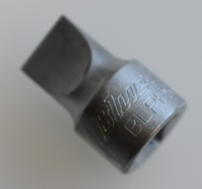 Blue Point Tools BLPFS1438 3/8" Flat Tip Stubby Bit Socket 1/4" Drive