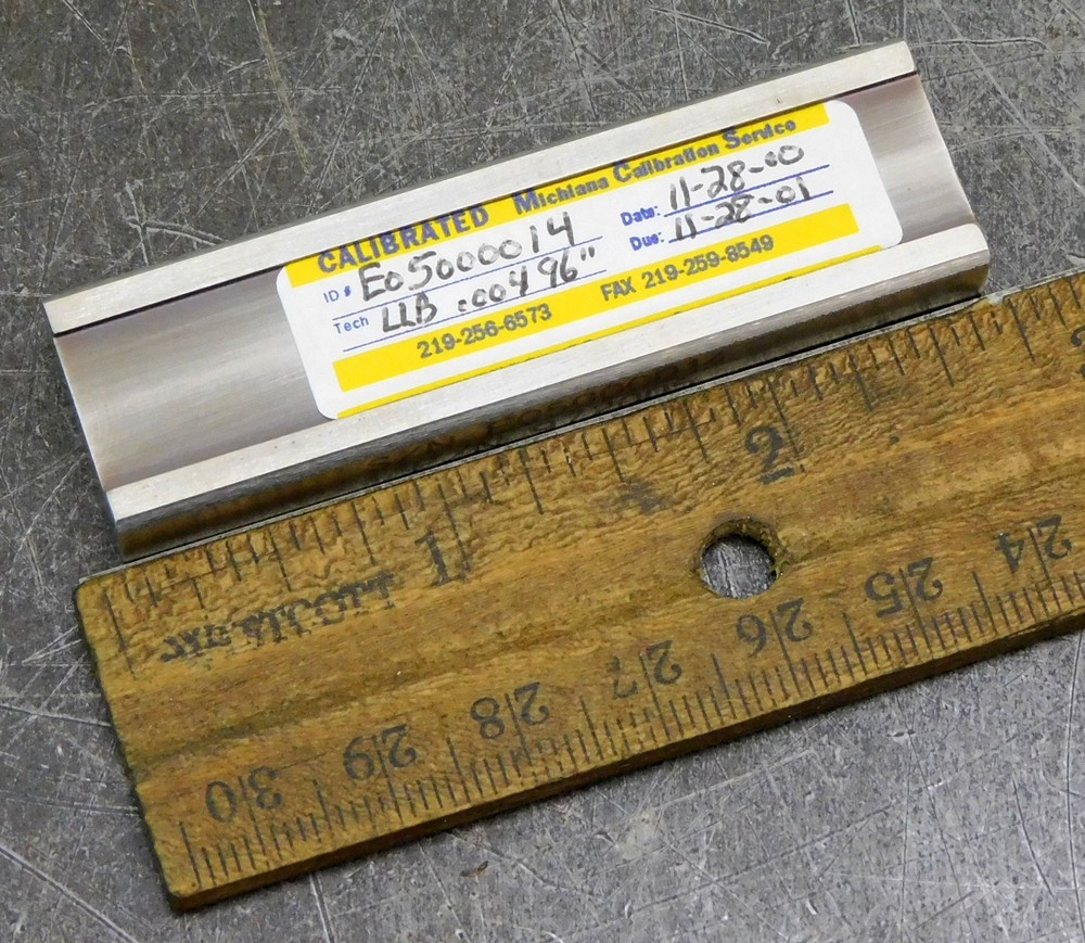 Electronics INC. 972005 Calibration Step Block for Almen Strips .005" 5780714