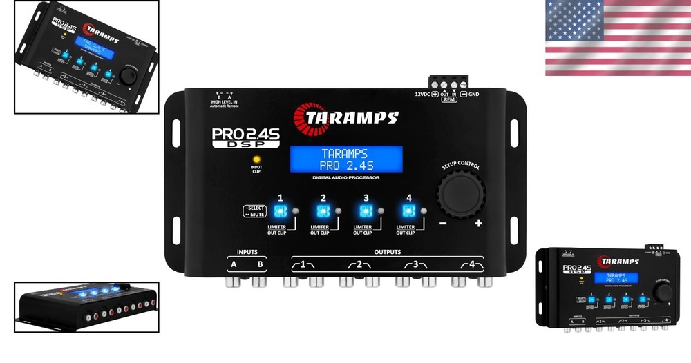 Advanced 15-Band Equalizer with Crossover: Pro 2.4S Digital Signal Processor