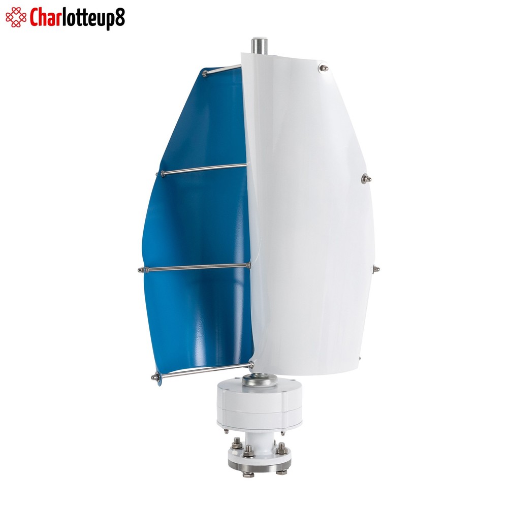 100W Vertical Axis Wind Turbine Generator 12V with Controller Home Windmill Kit