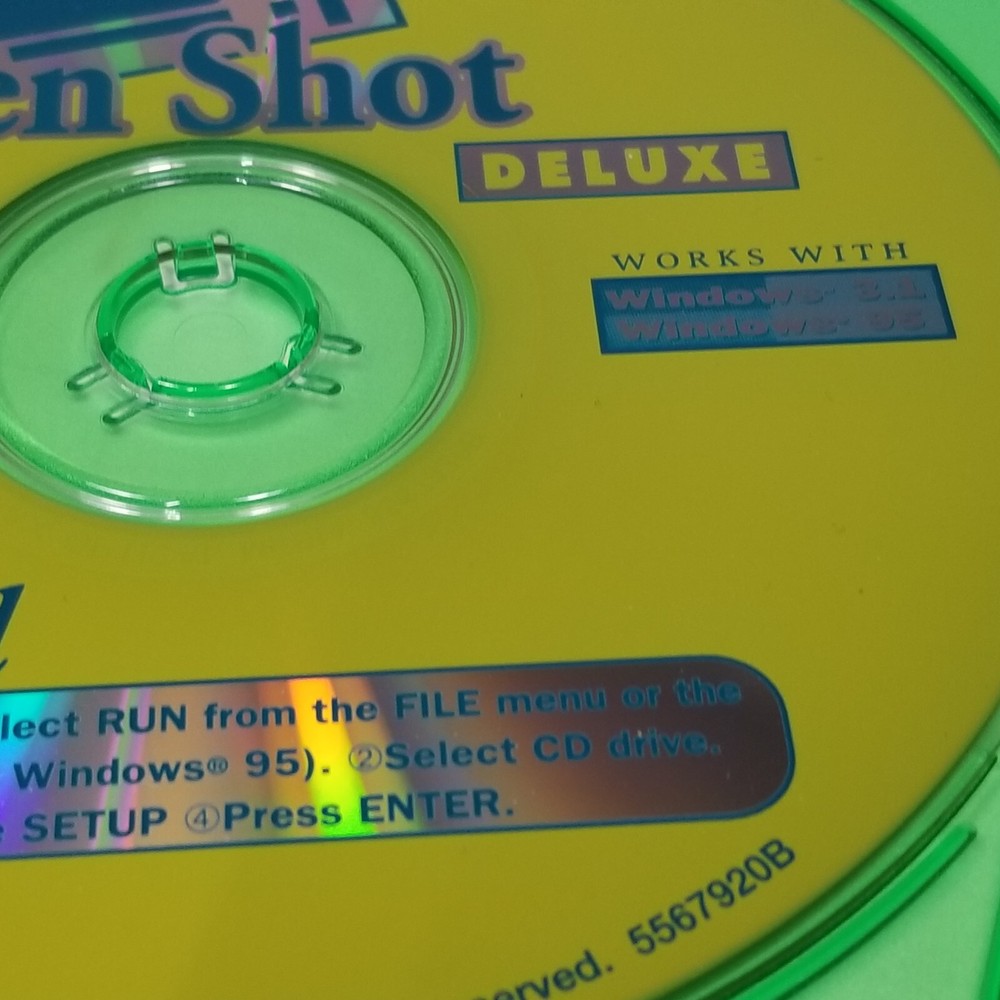 Screen Shot Deluxe for Windows 3.1 & 95