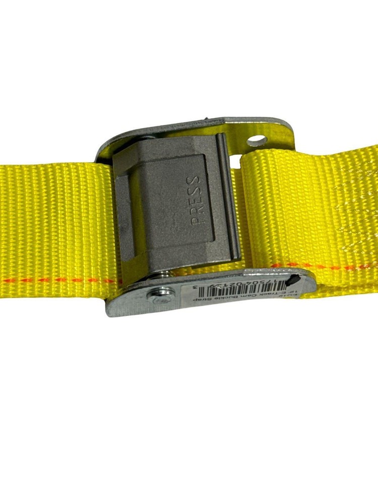 2"x12' Yellow E-Track Cam Buckle Strap (10 Pack)