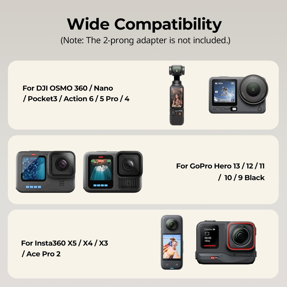 SmallRig Backpack Strap Clip Mount for Action Cameras